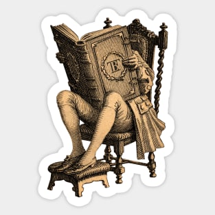 Ex LibrisThe Inveterate Reader Sticker